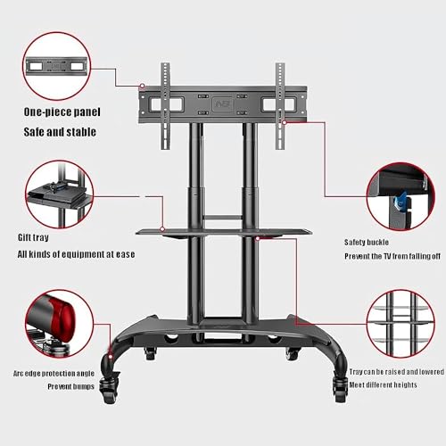 Soporte móvil universal para TV con ruedas miniatura 3