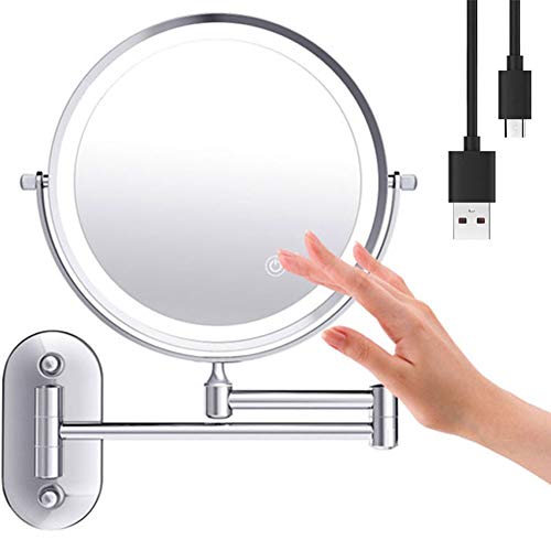 Miroir cosmétique mural rétractable pour simplifier votre routine beauté