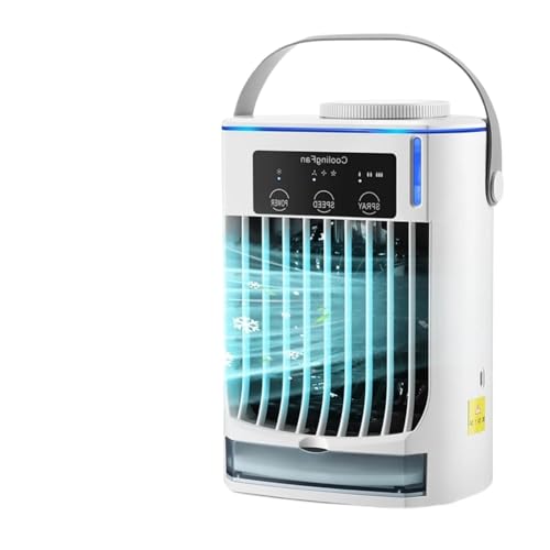 Portable Air Conditioner, Small Space Air Conditioning for Home Rechargeable Portable Desktop Air Cooler,Desktop Fan for Home Outdoors