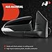 A-Premium Passenger Side Power Door Mirror - Compatible with Toyota Corolla 2014 2015 2016 2017 2018 2019 - Heated Manual Folding Black Outside Rear View Mirror with Turn Signal - Replace# 8791002G10