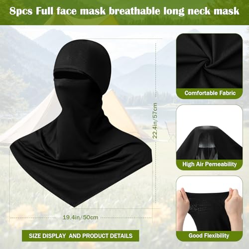 Image of Balaclava Full Face Masks Summer Balaclava Long Face and Neck Cover Breathable Sun Protection for Men Women