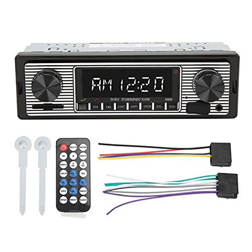 XTevu カーステレオ、オーディオレシーバーユニット、マルチメディアラジオプレーヤーユニバーサル、92dB 4オーム 150-20000Hz リモコン付き