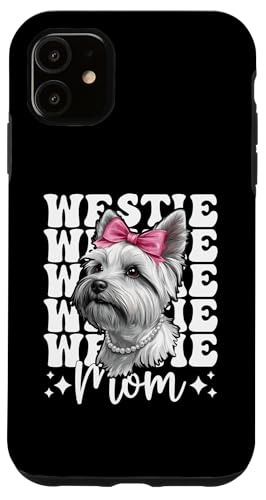 Westie Mom �E�G�X�g�n�C�����h�e���A �� ��̓� �R�P�b�g �X�}�z�P�[�X iPhone 11 �p