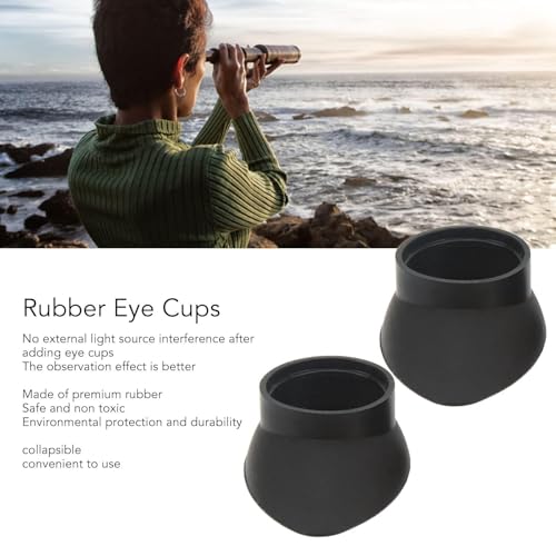 Copas para ojos binoculares de 27mm de goma plegable para oculares 4