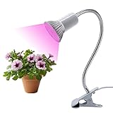 FEYAIM Clip Desk Lamp Holder Plug in Clip Lamp Holder Adjustable Gooseneck Clip Light Clamp Light So