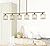 6 Lights Kitchen Island Lighting Linear Farmhouse Chandelier Modern Pendant Light Fixture Industrial Hanging Lighting with Glass Shades Gold for Barn Living Dining Room Hallway