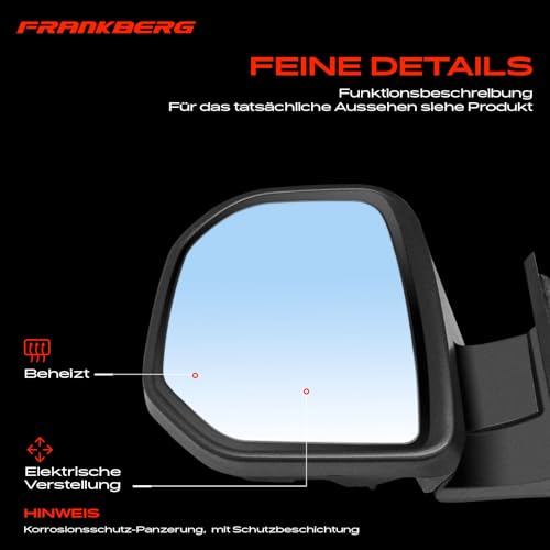 Rétroviseur gauche compatible Berlingo monospace B9 et camionnette Partner 8153TP