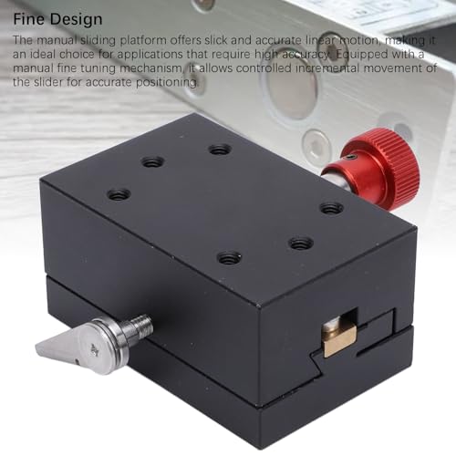 YDuupxe X-Achsen-Verschiebungsplattform, Aluminiumlegierung, Präzisionsbewegung, 40 Mm Hub für Holzbearbeitung und Mechanische Anpassungen