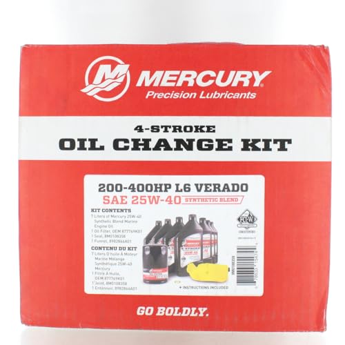 Mercury 200-400HP L6 Verado Oil Change Kit 8M0188359