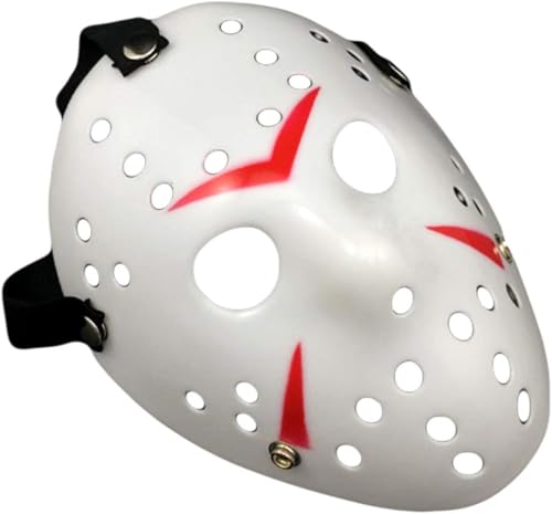 Fartoni Mascara Terror o Miedo Viernes Halloween. Careta Terror o Miedo Hockey. Máscara O Mask Para Halloween. Complemento Disfraz Asesino, Preso o Jugador de Hockey
