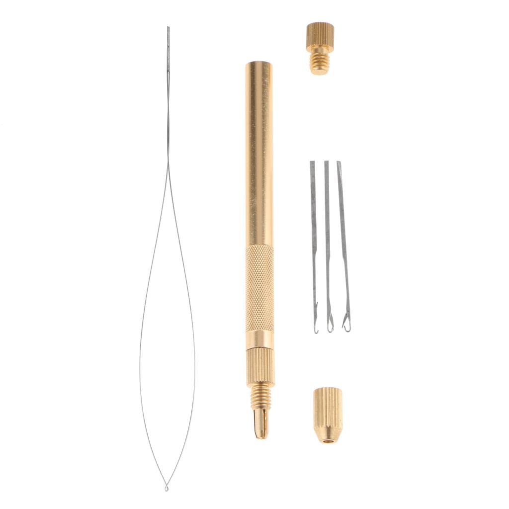 Enakshi® Ventilating Latch Pulling Hook Needles and Holder Kit for Making Lace Wig Hair Extension, Micro Rings Beads Links Threader|Collectibles-picture-23