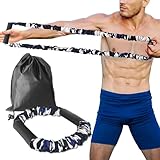 Sin miedo a romperse: el entrenador de arco para ejercitar tiro con arco está hecho de látex natural ecológico, envuelto en tela de nailon para mayor durabilidad. Te hace sentir segura y cómoda mientras te estiras