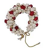 GadinFashion™ Hair Bun Gajra Flower Artificial Juda Accessories for Women in Red White Color Pack...