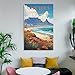 HCNEIAJ Cape Town South Africa Vintage Travel Poster Landscape 16x24inch(40x60cm) Modern Canvas Wall Art Posters for Living Room Decor Paintings for Home Decoration