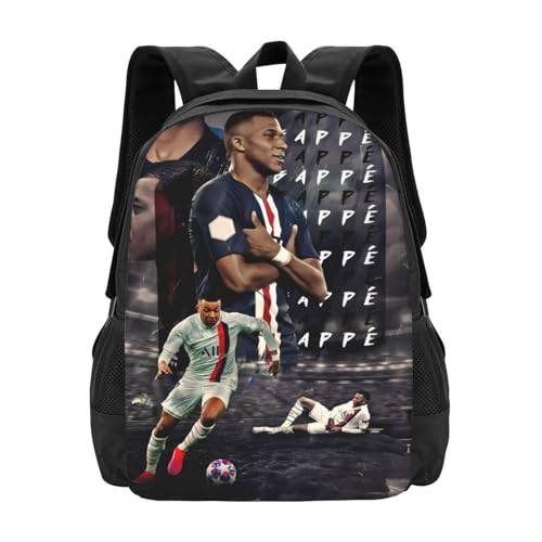 #10 Mbappe #7 Adult Simplicity Backpacks Bag Laptop Bag Bookbag Backpack 16.5 Inch For Daily