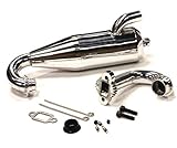  RC Model Type A Chrome Tune Pipe Exhaust for Baja 5T
