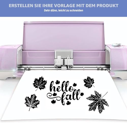 Mylarfolie Blätter Schablonenfolie 10 STK Kunststoff Schablonenblätter Stencil Schablonen Papier Blanko Schablonenmaterial
