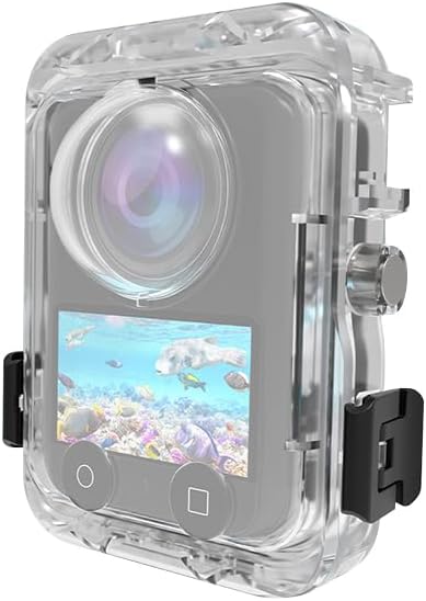 FEICHAO 40m/131ft Underwater Diving Housing Shell Waterproof Case Compatible with OMSO 360 Panoramic Action Camera