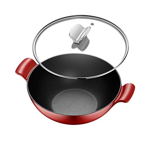 Wok de hierro fundido esmaltado 5L con mango desmontable miniatura 3
