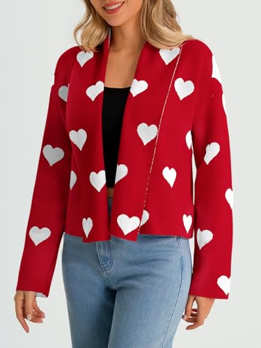 Image of Saodimallsu Womens Cropped Cardigan Open Front Shawl 2026 Fall Trendy Long Sleeve Sweater Jacket