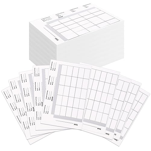 ABURRORI 50 Pieces Football Squares Board Pull Tabs Gambling Tickets Super Football Bowl Sports 25 Square Football Pool Cards for Baseball Sports Box Game Betting Party Playing Scratch Off Cards (50)