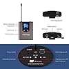 Hotec UHF Wireless Headset Microphone/Lavalier Lapel Mic with Bodypack Transmitter and Mini Rechargeable Receiver 1/4" Output, for Live Performances, Support Phone #1