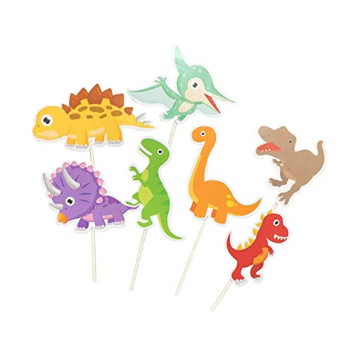 ABOOFAN 105 Pçs Toppers De Dinossauros Para Crianças Decoração De Cuake Suprimentos De Aniversário D
