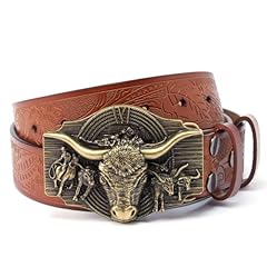 Dark Bronze Buckle/Red Brown Belt