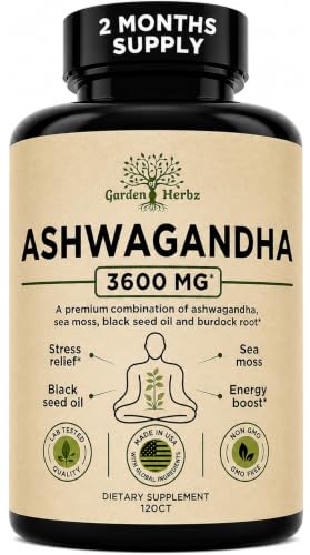 Garden of Herbz Organic Ashwagandha & Sea Moss Capsules