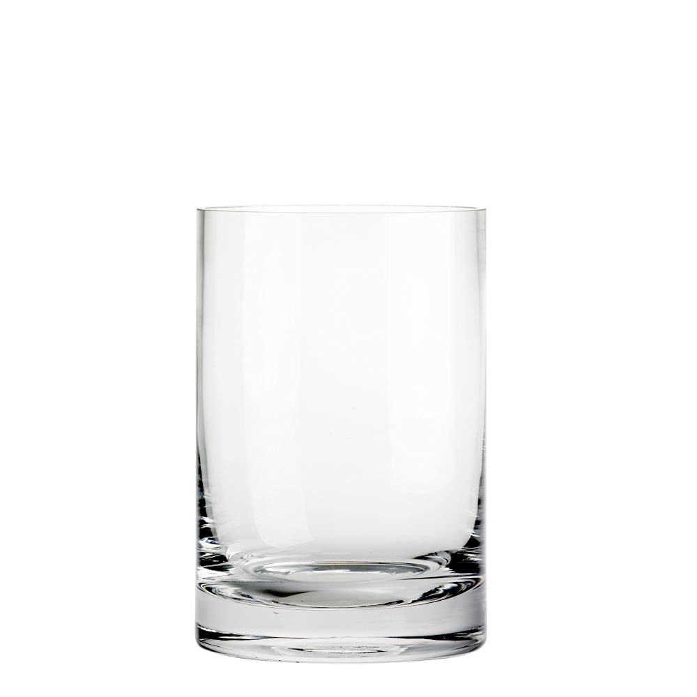 Floralcraft® 10cm x 15cm Clear Glass Cylinder Vase, Decorative Tall Flower Vase Plant Bud Container for Home Office Wedding Table Centerpiece