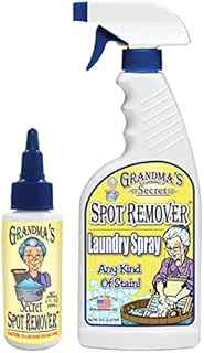 Grandma's Secret Spot Remover Laundry Spray - Chlorine, Bleach and Toxin-Free Stain Remover for Clothes - Fabric Stain Remover Removes Oil, Paint, Blood and Pet Stains - 16 oz & 2 oz Combo, DuoPack