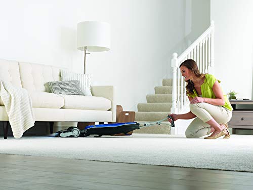 Image of Oreck Magnesium RS Swivel-Steering Upright Vacuum Cleaner, with HEPA Filter Bag, Lightweight, LW1500RS, Blue /Black
