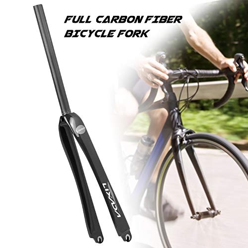 image for LIXADA Ultralight Full Carbon Fiber Road Bicycle Fork 700C Cycling Fix