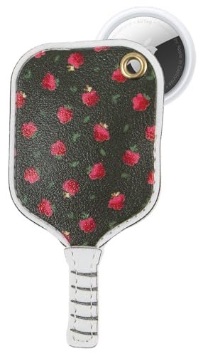 Image of Sonix Keychain Case Compatible with Apple AirTags | Protective Cover Keychain | Pickleball Raspberry