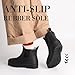 Women's Rain Boots with Plush Lining Chelsea Boots Women Snow Boots for Women Lightweight Rubber Boots Ankle Rain Boots Non-slip Waterproof Outdoor Work Shoes, Winter, Fishing, Gardening，Black， 7