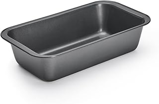 De Buyer - Moule à cake en acier antiadhésif - 24 x 13 x 6,1 cm -, Noir