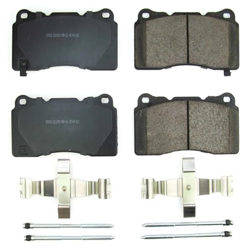 Image of PowerStop Front Brake Pads for Acura Integra 2024-25 |Honda Civic 2017-21 |Civic 2023-25 - Z17 Ceramic Brake Pads with Installation Hardware, 17-1001B