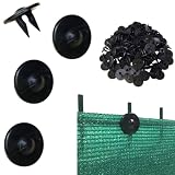 Clips Malla Ocultacion sobre Paneles Rigidos Ø 5 mm | 30 Pcs, Negro