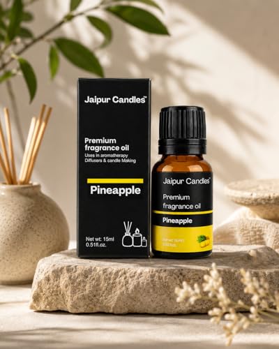 Image of Fragrance Oil | 15 ml | Aroma Oil for Home Fragrance | Best for Aromatherapy | Use in Diffusers, Candles, Air Fresheners (15ML, Pineapple)