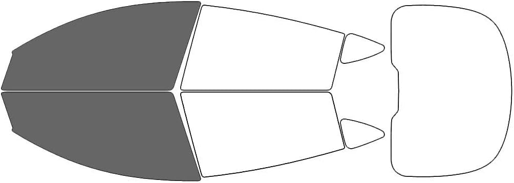Rvinyl Window Tint Kit Compatible with Tesla Model Y 2020-2023 - Black 35% - Single Ply No Bubble Film - Do it Yourself Vehicle Front Precut Kit