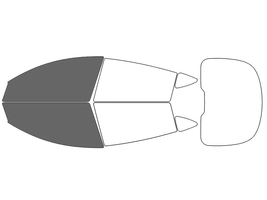 Rvinyl Window Tint Kit Compatible with Tesla Model Y 2020-2023 - Front Precut Kit - 35%