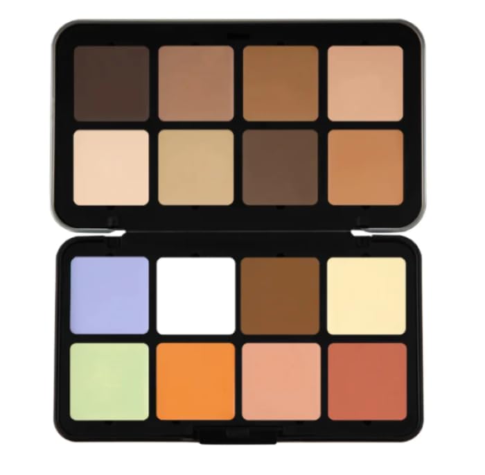 16 Colors Cream Concealer Palette, Color Correcting Makeup Cream Contour Palette, Long-Wearing Full Coverage for Under Eye Dark Circles and Reduces Redness-picture-56