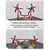 GMWD Chest Press Machine, 1200LBS Bench Press Machine with Independent Converging Arms, Adjustable Flat Incline Bench for Chest, AB Workouts, Shoulder Home Gym Equipment, V1