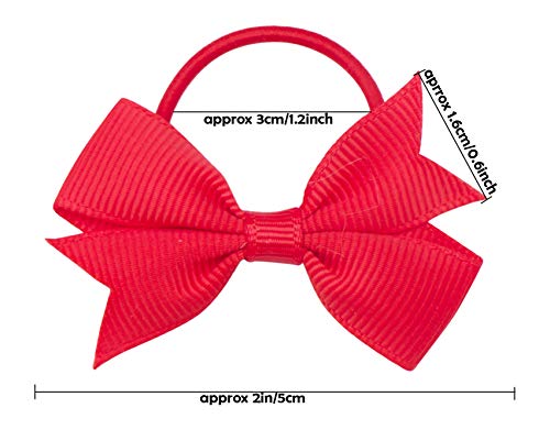 Vinobowtique 40Piece 2" Tiny Mini Pinwheel Ponytial Elastic Loop Hair Bows For Baby Girls Toddlers #TOP2