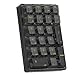 Oiqippnbv Tastiera Numerica K21 Bluetooth Tastiera Meccanica RGB 21 Trasparente Photoshop Contabilità Tastiera Numerica da Gioco Nero immagine