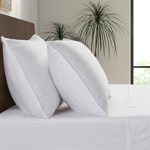 Image of Luxury Bamboo Market | King Envelope Pillowcase Set | 100% Viscose Made from Bamboo | Organically Grown | Ultra Soft | Cooling | 2pcs [Classic White]