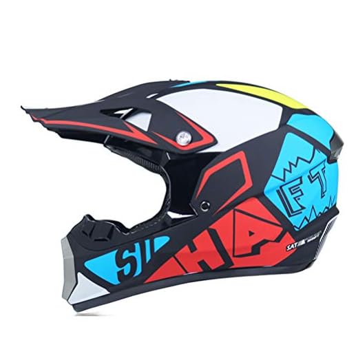 Casques de motocross Amazon Casque de motocross pas cher Casque de moto rétro - MD Casque de motocross Lunettes de protection pour jeunes Motocross Mountain Bike Casque intégral Certification DOT