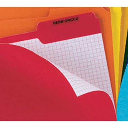 Office Depot Reinforced Tab Color File Folders With Interior Grid, 1/3 Cut, Letter Size, Assorted Colors, Box Of 100, Odr15213As #TOP1