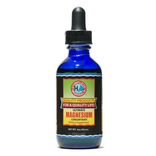 Complete H2O Minerals Magnesium Ionic Mineral Water Ultimate Concentrate 120,000 ppm 2 fl. oz.
