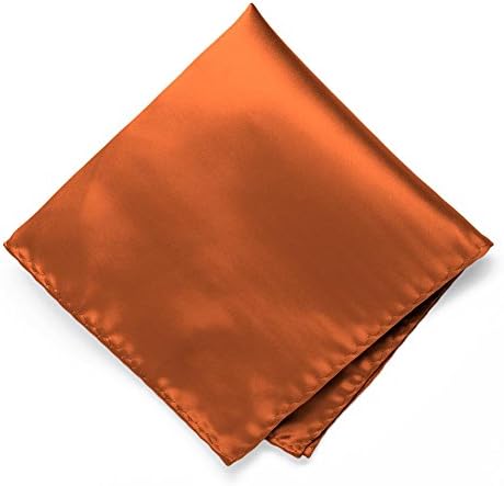 tiemart Premium Pocket Square (Burnt Orange)
